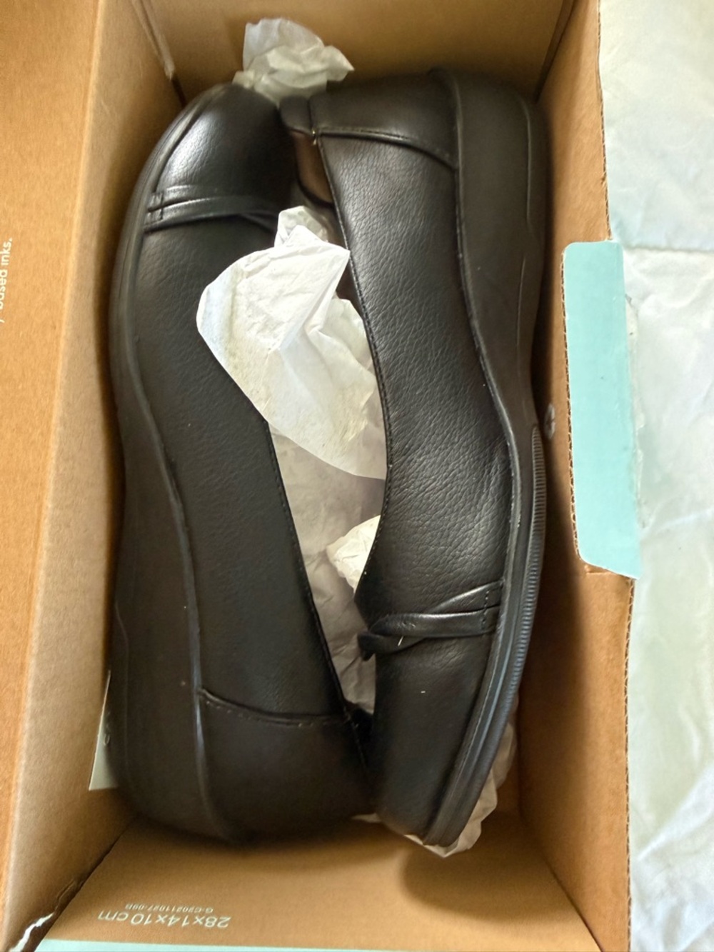 LifeStride Black Flats Impact Tumble